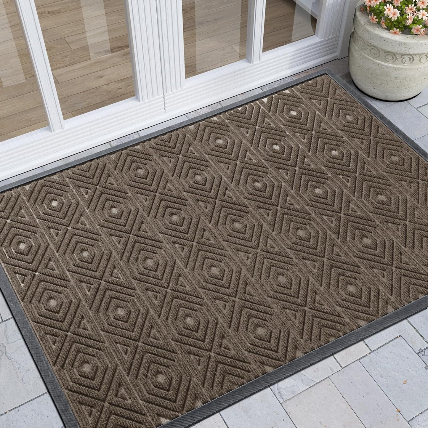 Yimobra Heavy Duty Door Mat for Indoor Outdoor Use, 47 x 32 in