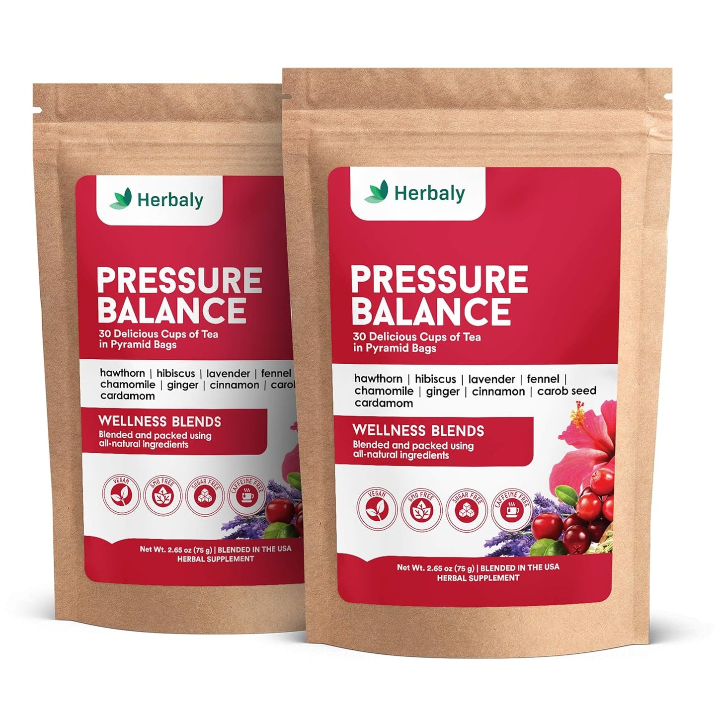 Herbaly Heart Functional Tea - 9 Superherbs for Wellness