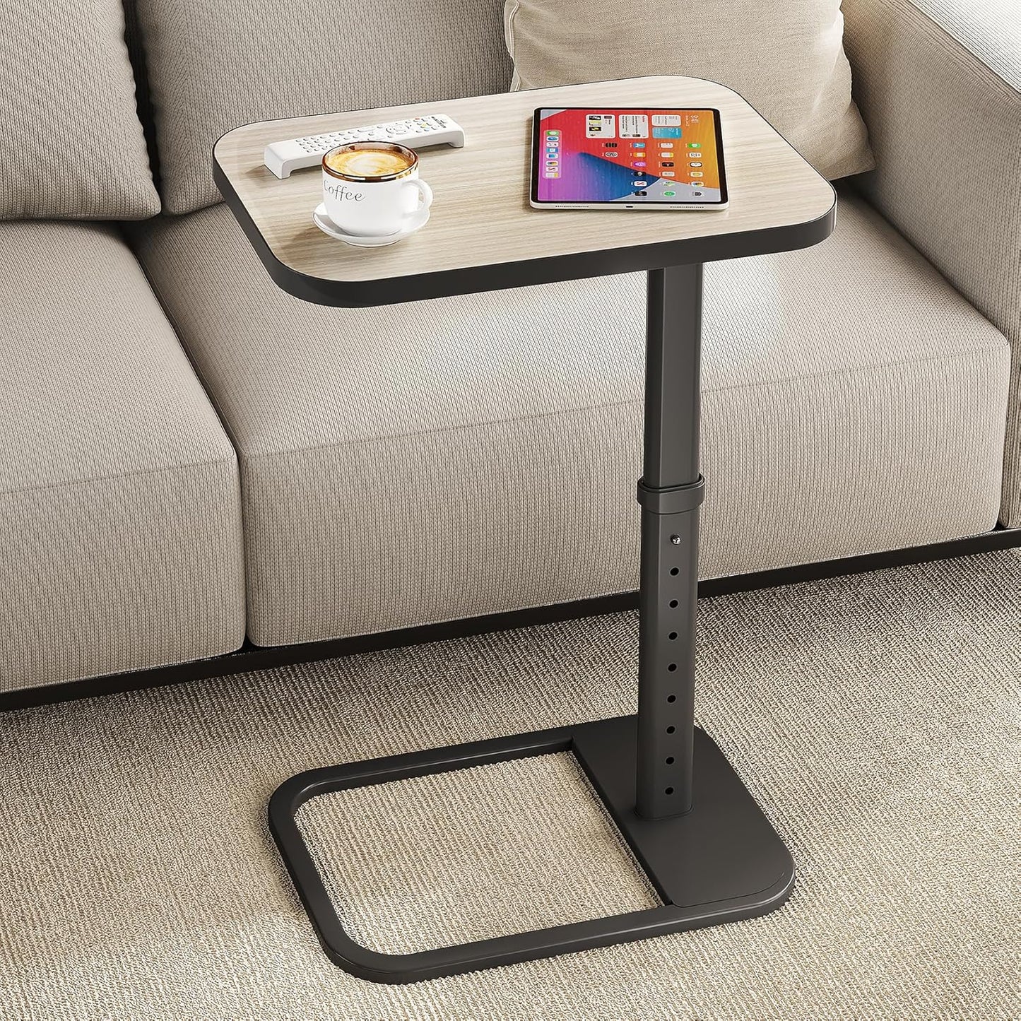 Kitstorack Upgraded TV Tray Table with Adjustable Height & Design