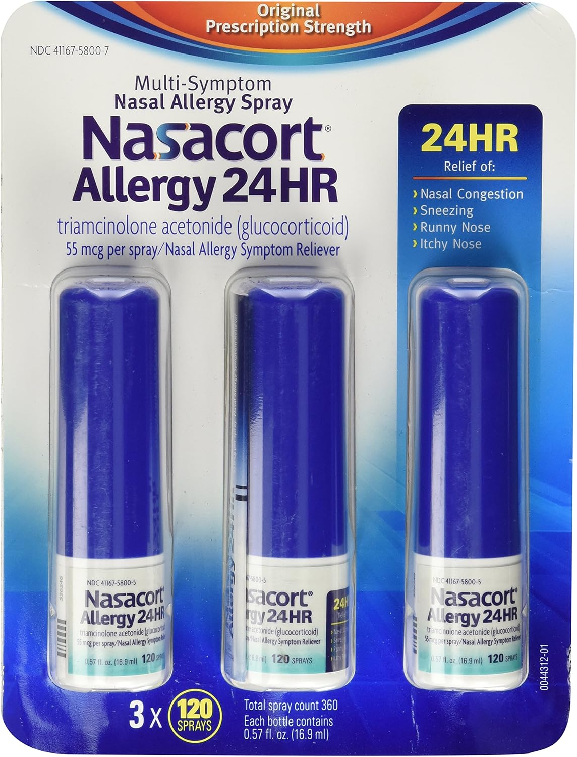 Nasacort Allergy 24hr Non-Drip Nasal Spray for Relief