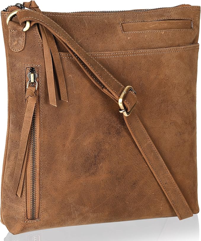 Real Leather Crossbody Bags For Women With Adjustable Strap