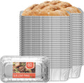 PARTY BARGAINS 3 Lb Aluminum Loaf Pan 60-Pack - Heavy Duty Disposable