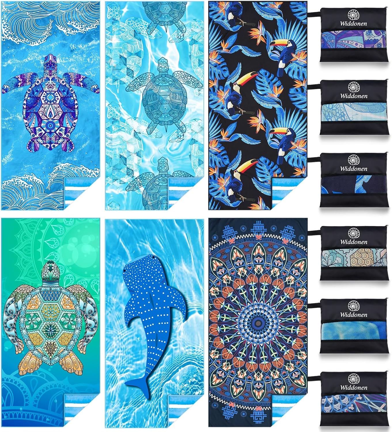 Microfiber Lightweight Beach Towel Quick Dry Sand Free Large
