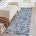 KUTA Vintage Washable Runner Rug 2x6 for Hallways and Kitchens