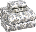 Flannel Sheets King Size Old School Paisley - 100% Cotton, Deep