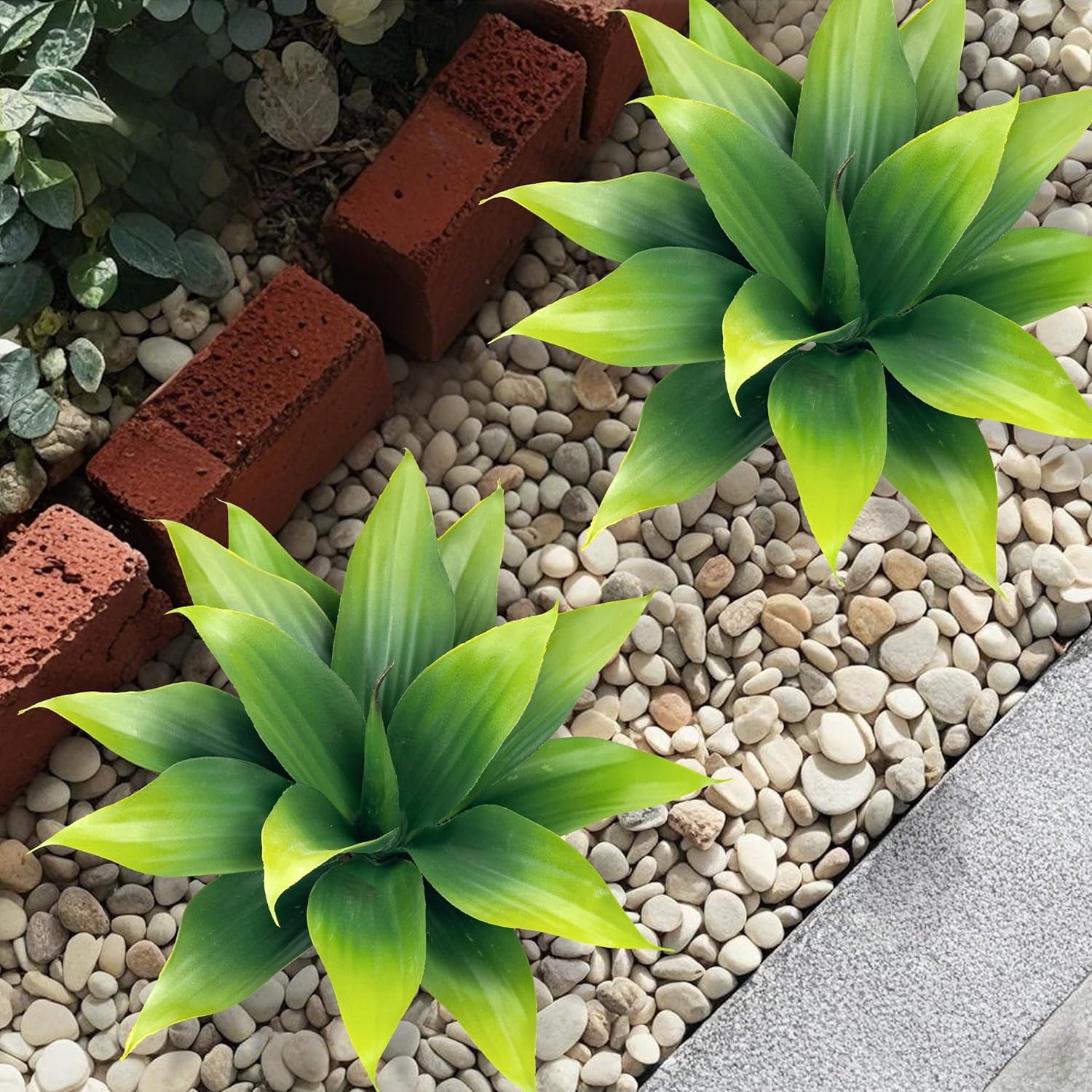 Artificial Agave Plants for Indoor and Outdoor Decor - 2 Pack