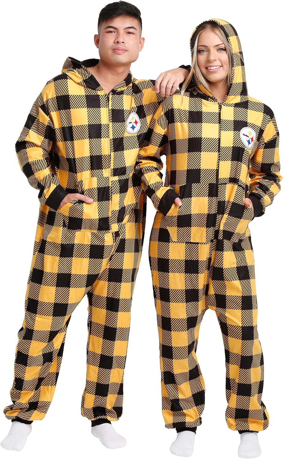FOCO NFL Team Logo Pajamas One Piece Onsie for Ultimate Comfort