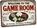 Game Room Sign Game Room Decor Welcome To The Game Room - Durable Wall