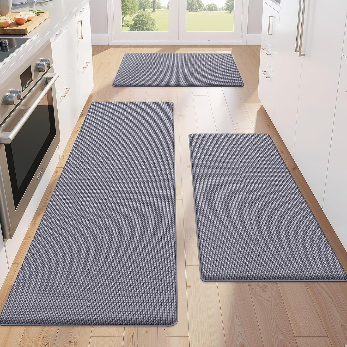 KitchenClouds Non Slip Anti Fatigue Kitchen Mats for Comfort