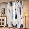 Light Filtering Floral Curtains 52Wx95L - 50% Blackout, Vibrant Drapes
