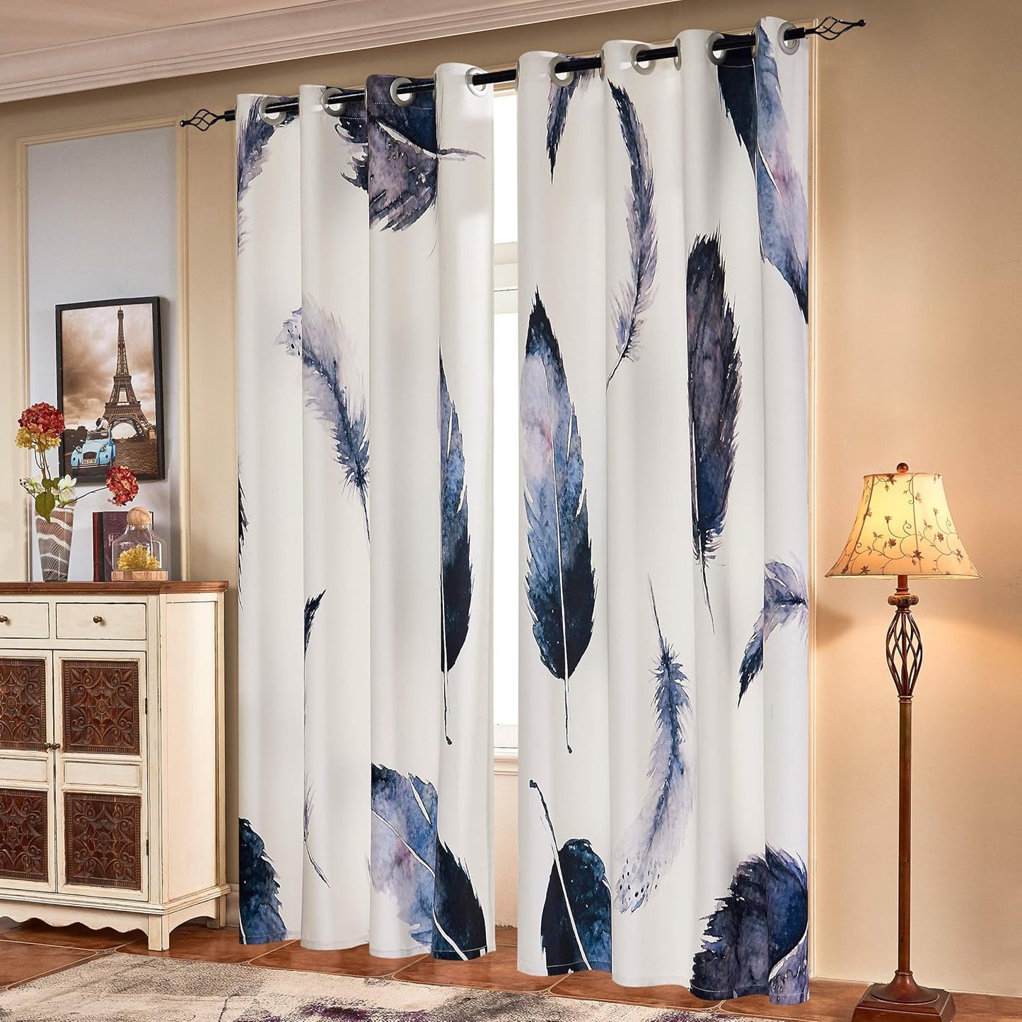 SUBRTEX Light Filtering Curtains for Vibrant Room Decor