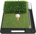 Portable Dual-Turf Golf Mat: Swing Anywhere!