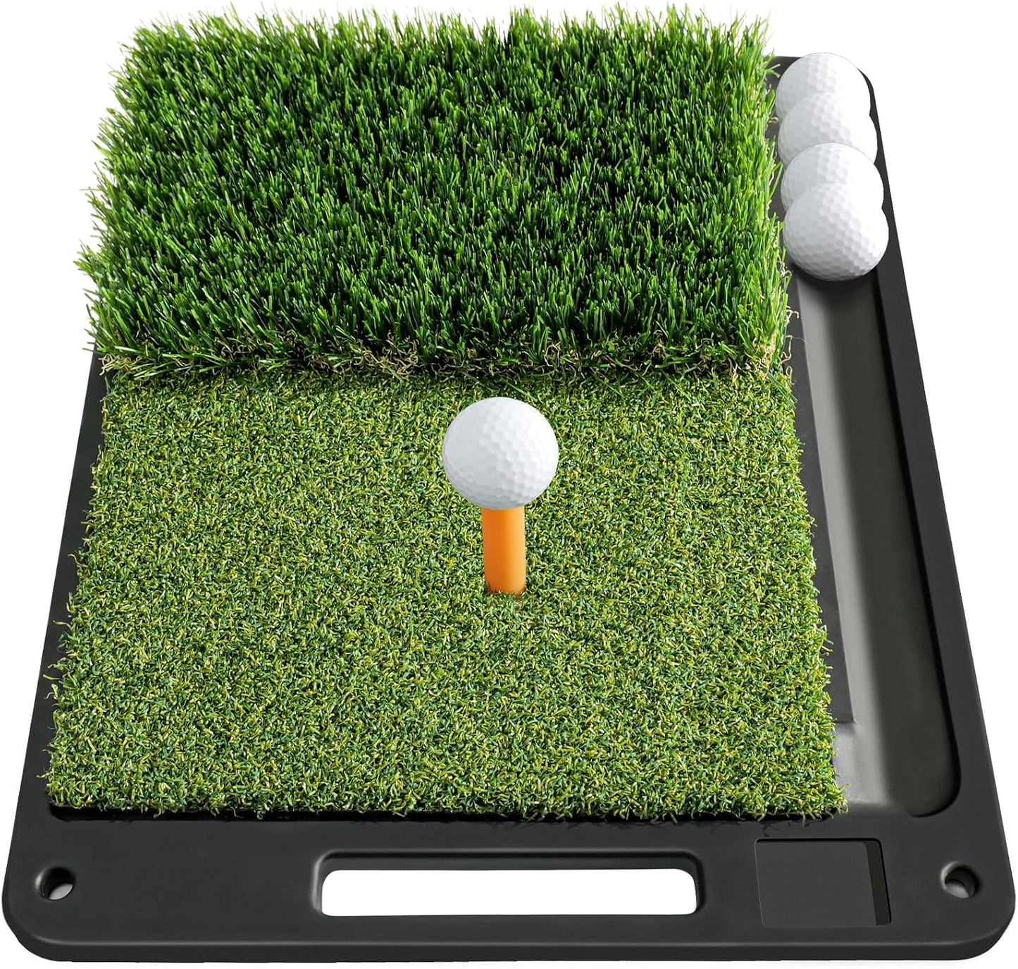 Portable Dual-Turf Golf Mat: Swing Anywhere!