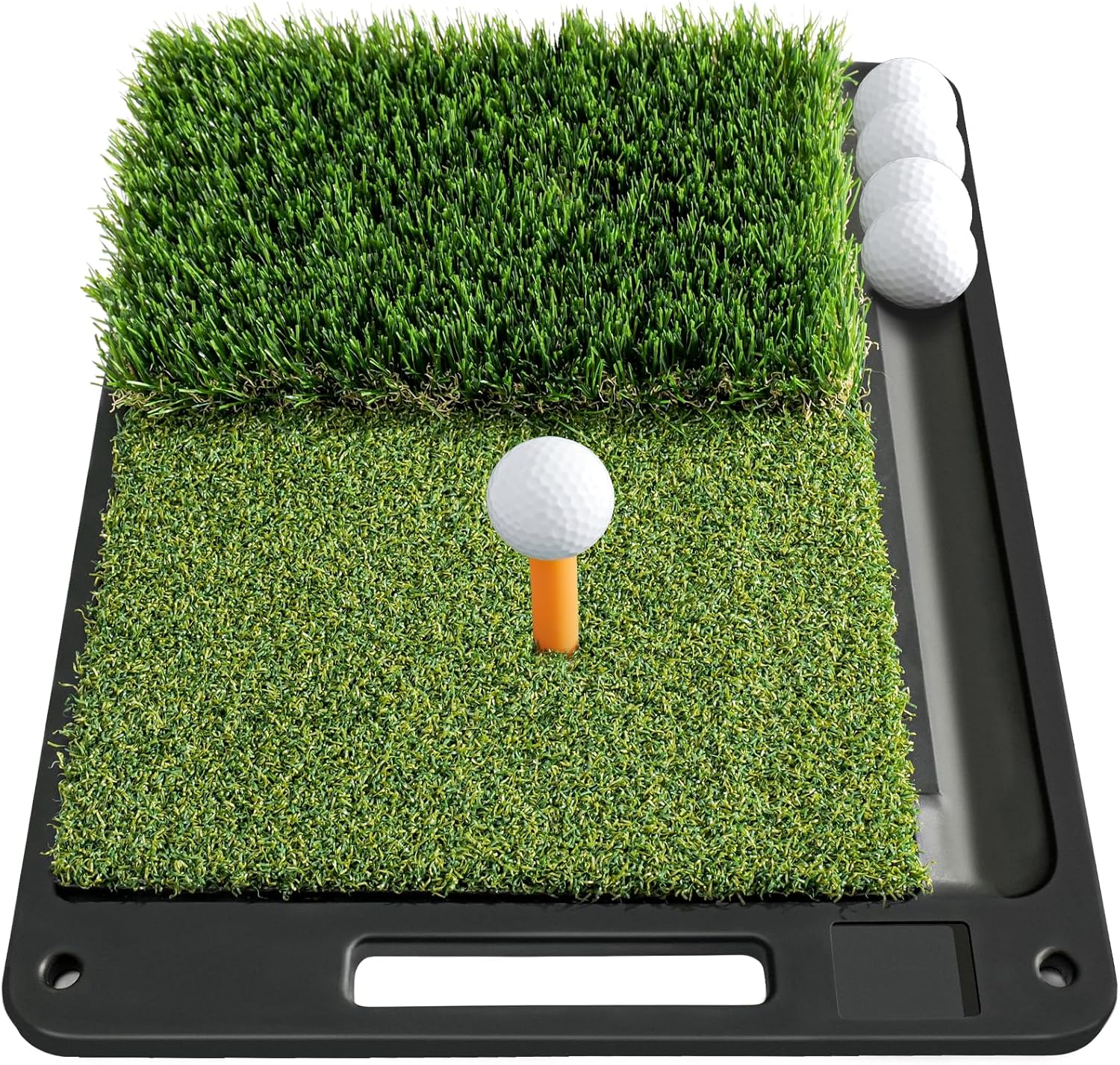 Portable Dual-Turf Golf Mat: Swing Anywhere!