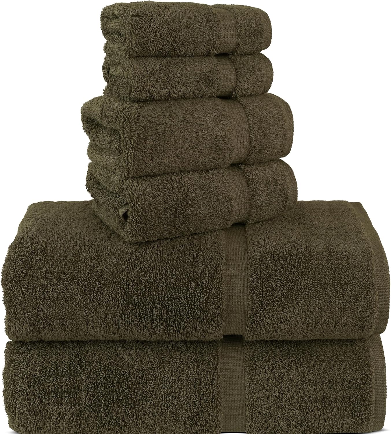 Chakir Turkish Linens Premium Cotton Towel Set for Bathroom