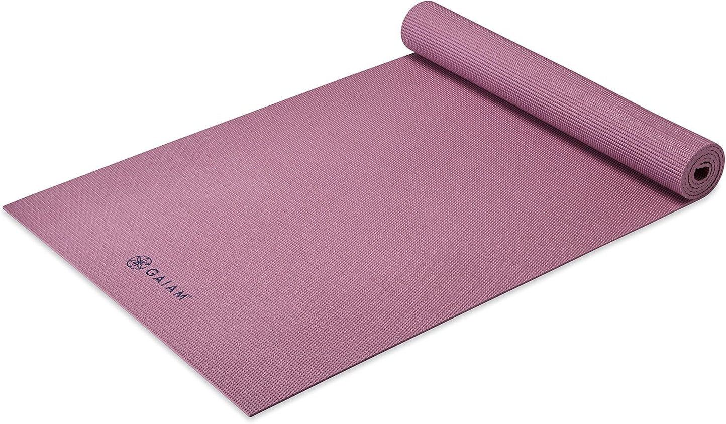 Gaiam Premium 5mm Yoga Mat - Non Slip for All Workouts