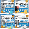 Washer Dishwasher Disposal & Coffee Cleaner Tablets - 96 Tabs - 1 Year