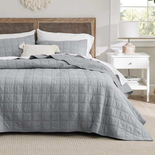 Bedsure 100% Cotton Quilt Set for All Season Comfort