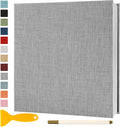 Photo Album Self Adhesive Pages Scrapbook - Magnetic Linen Cover