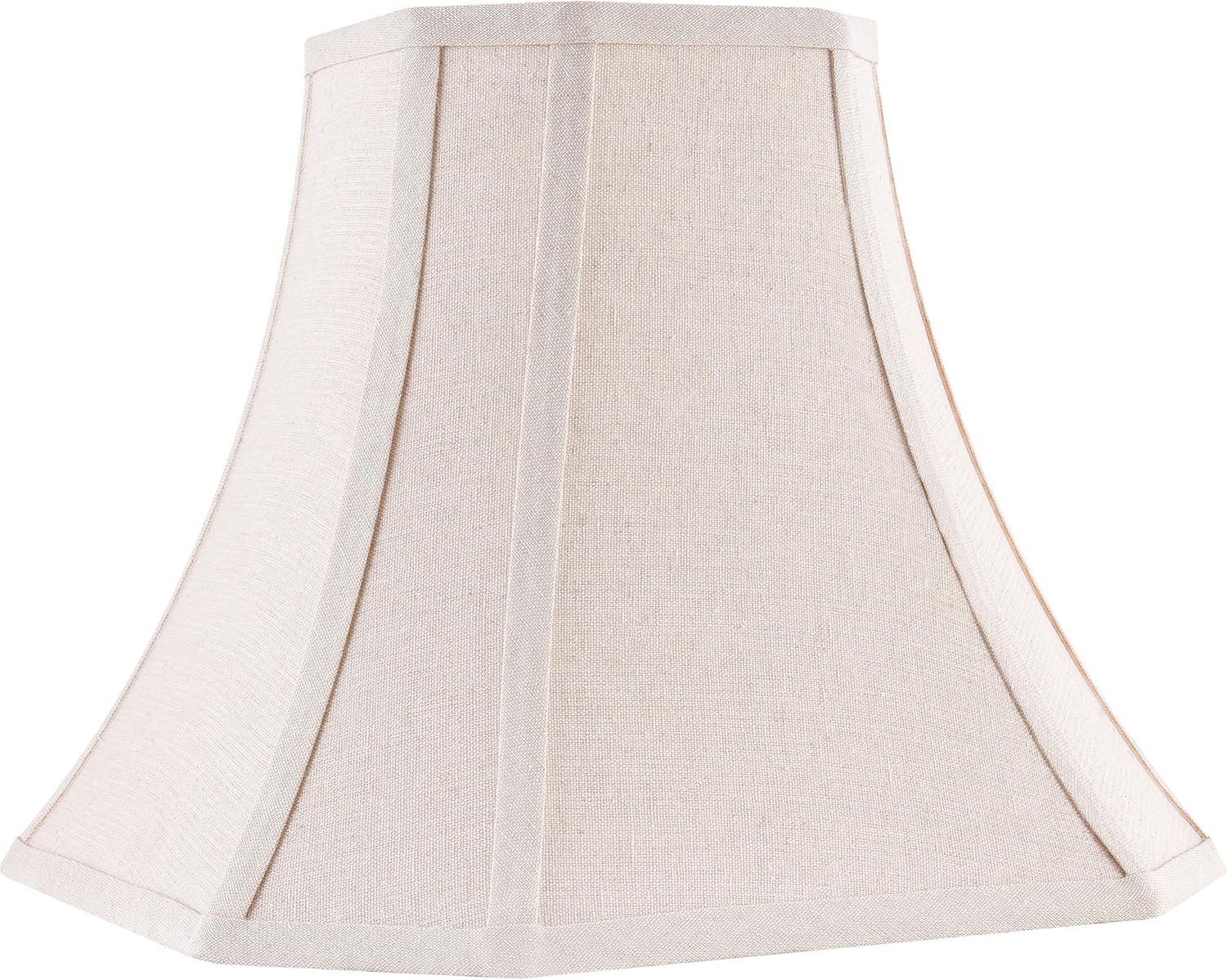 Beige Square Cut Corner Bell Lamp Shade for Table & Floor Lamps
