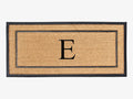 Natural Coir & Rubber Large Monogrammed Doormat 24x48 - Thick Durable