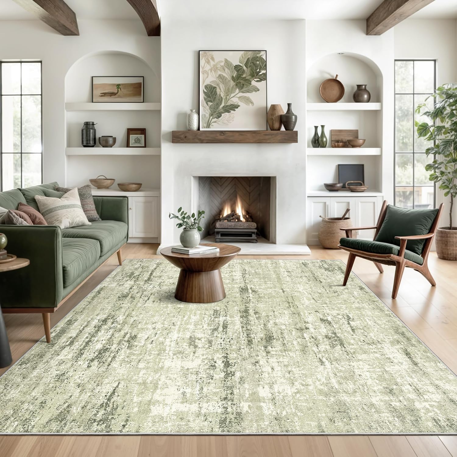 Valenrug Washable Rug - Soft Stain Resistant Area Rug for Home