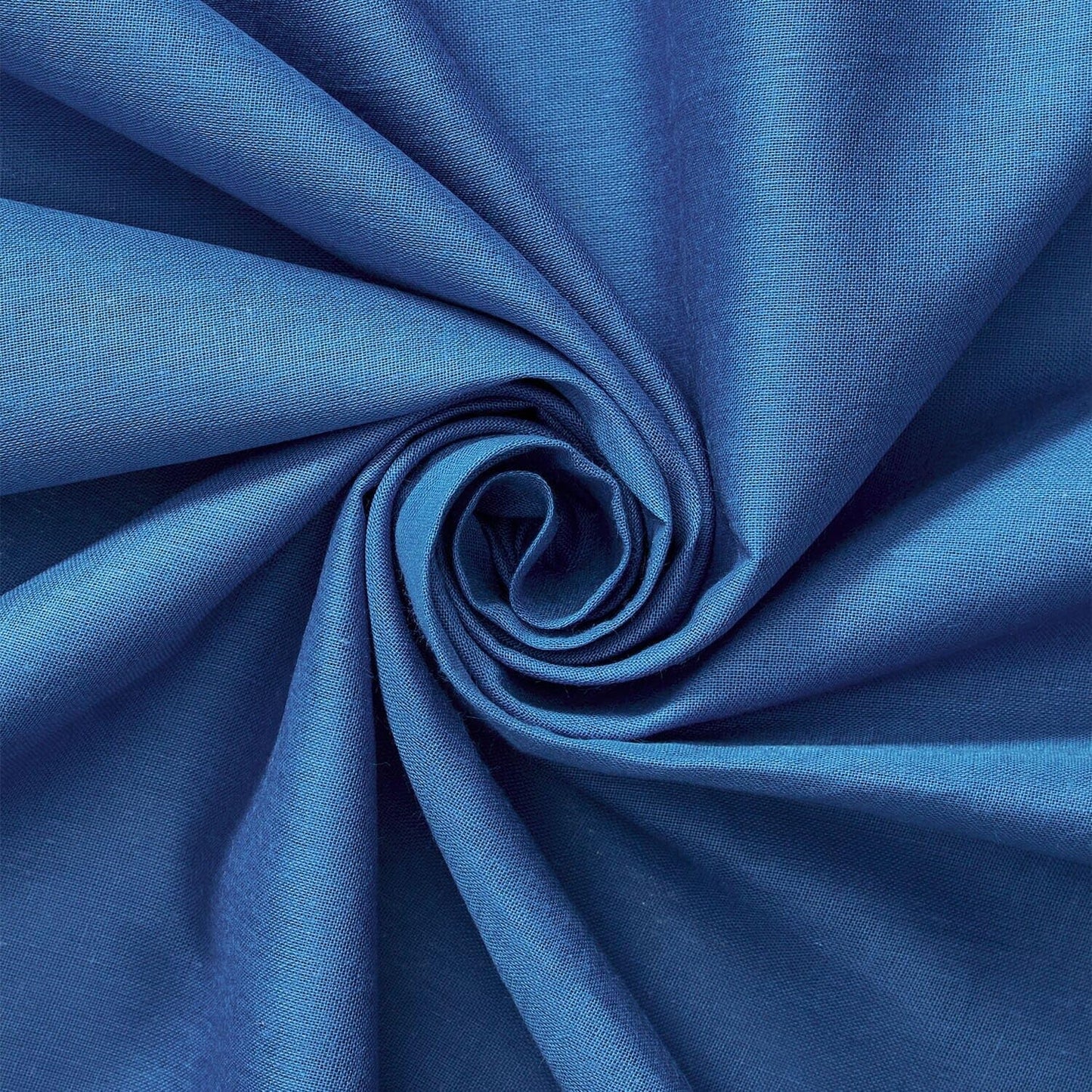 100% Cotton Voile Fabric Solid Pattern in Royal Blue - 5 Yards