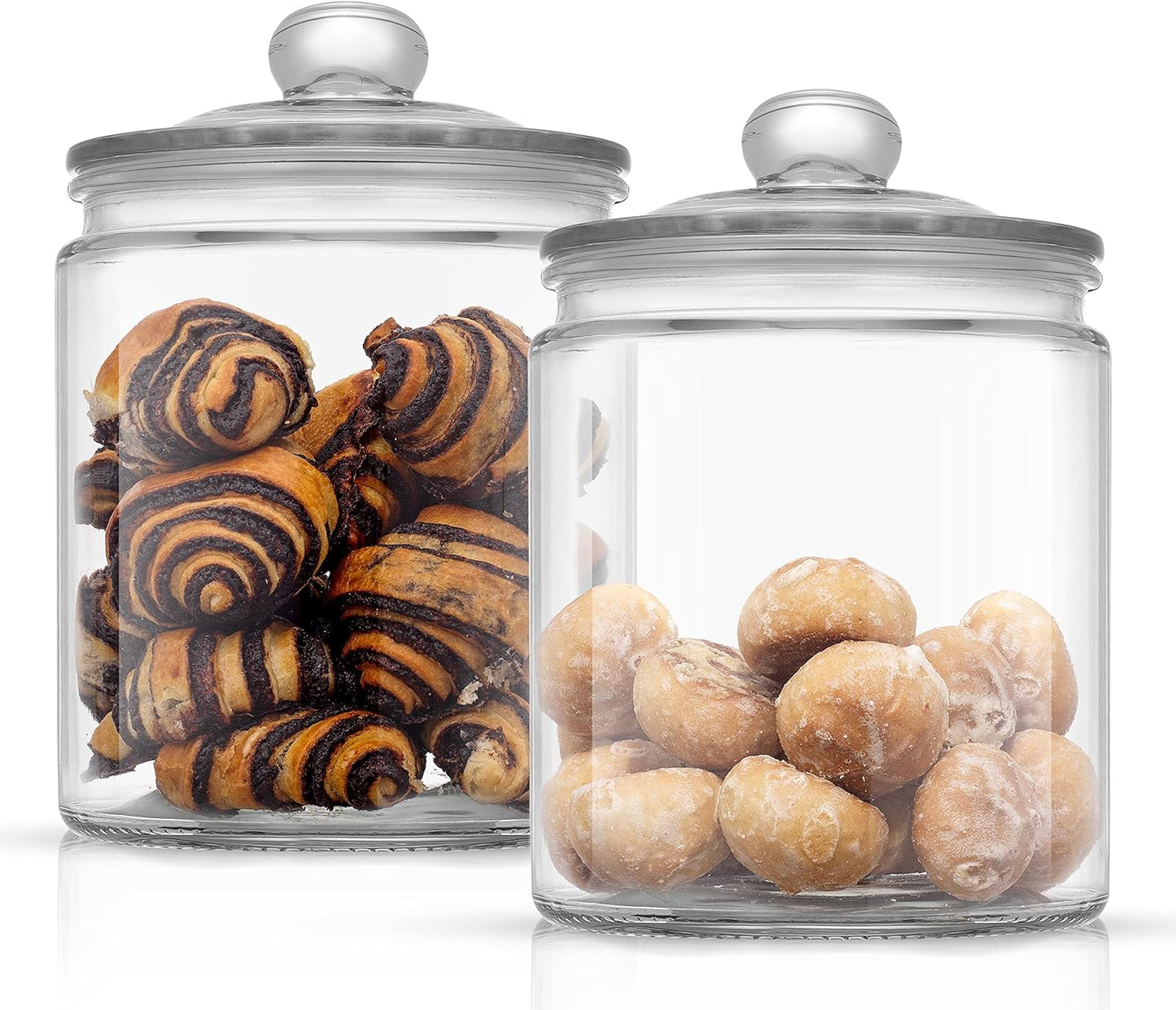 JoyJolt Elegant Cookie Jar Set - Perfect for Kitchen Storage