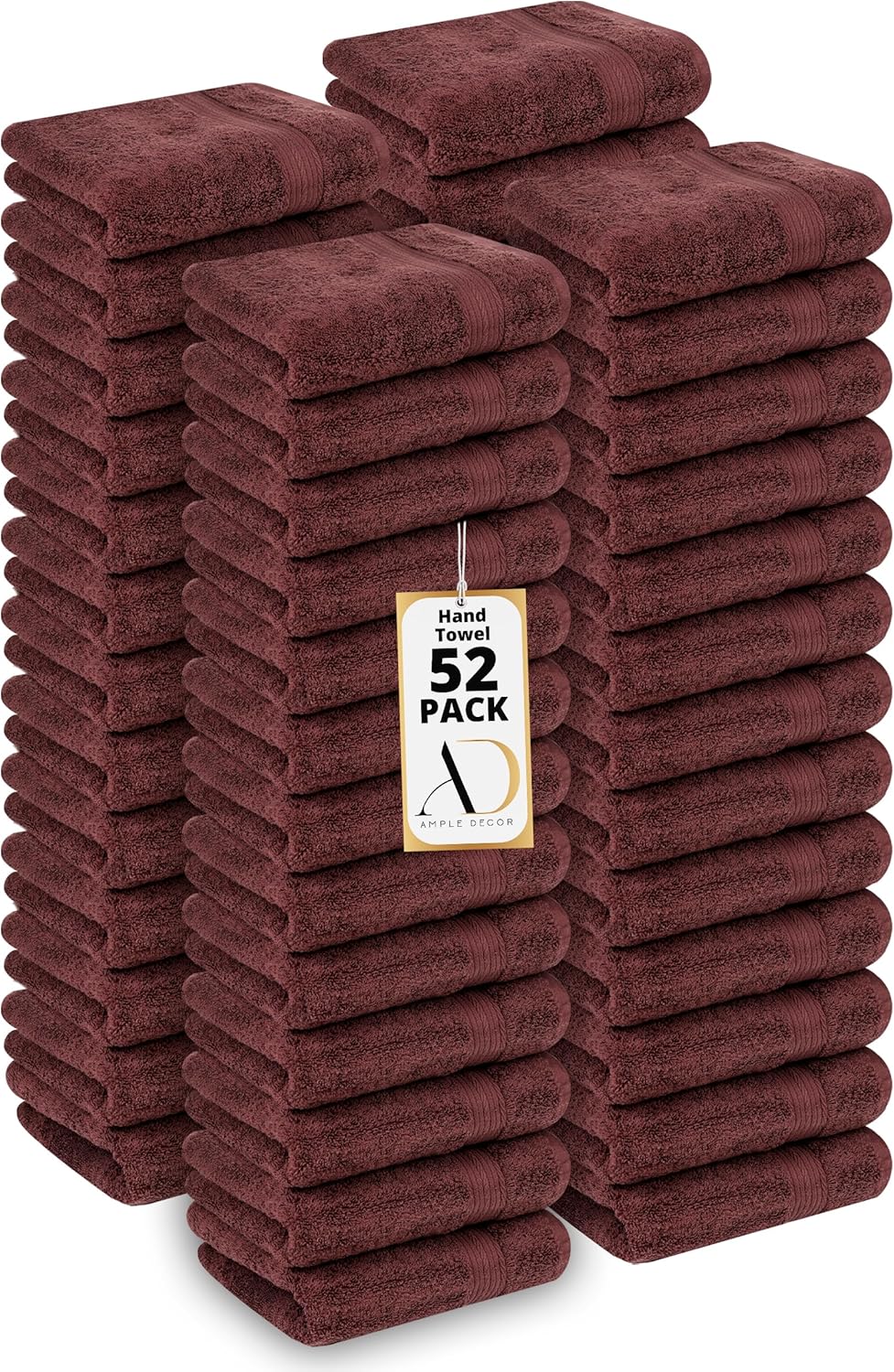 Ample Decor Hand Towels 18 X 28 Inch Pack of 52 for Daily Use