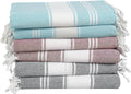 Oversized Turkish Beach Towels Set of 6 for Summer Fun