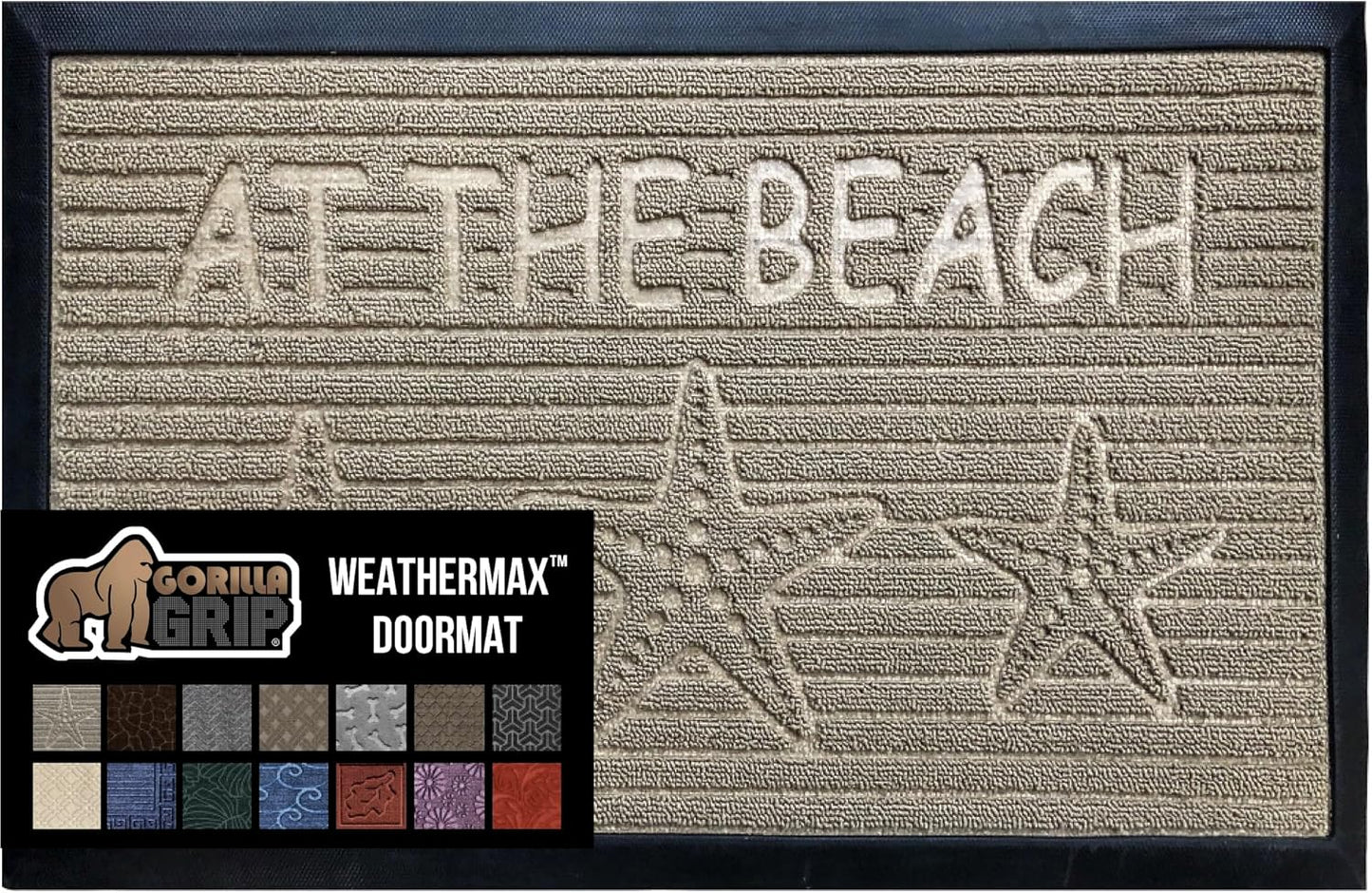 GORILLA GRIP Waterproof All-Season WeatherMax Doormat for Home