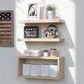 Floating Shelves Set of 3 - Rustic Wall Shelves for Bathroom Over