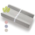 Organic Cotton Contoured Baby Changing Pad with Waterproof Foam