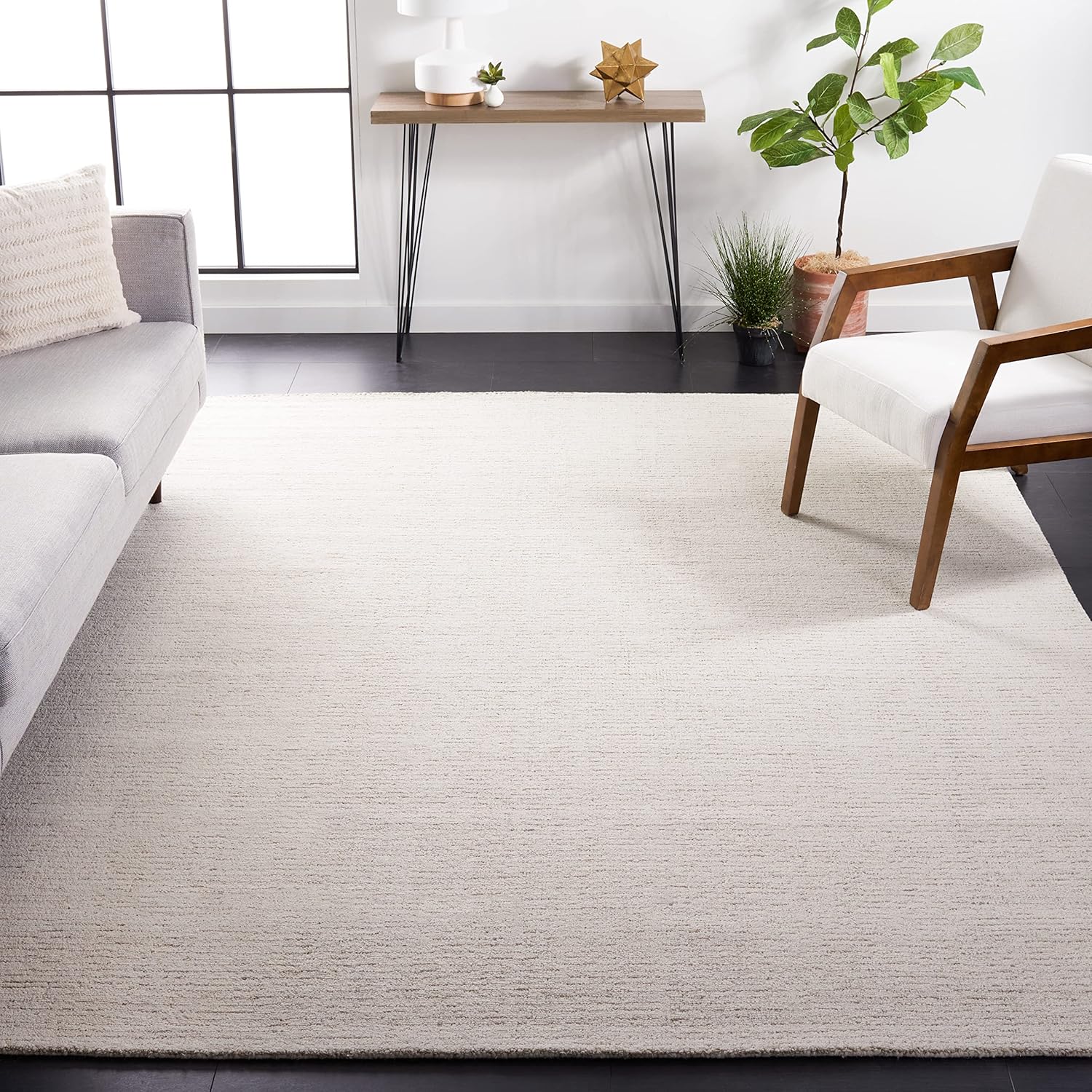 SAFAVIEH Area Rug 8x10 - Abstract Collection in Ivory & Beige