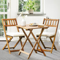 IDZO Heavy Duty 400lbs Patio Bistro Set - Foldable 3-Piece Wood