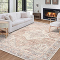 Machine Washable Area Rug Lyle - Gray Ivory Blush 7ft 6in x 9ft6