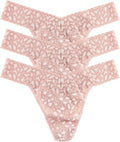 Daily Lace Original Rise Thongs 3 Pack - Comfortable Everyday Fit