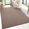 5x8 Brown White Memory Foam Area Rug - Soft Washable Low Pile