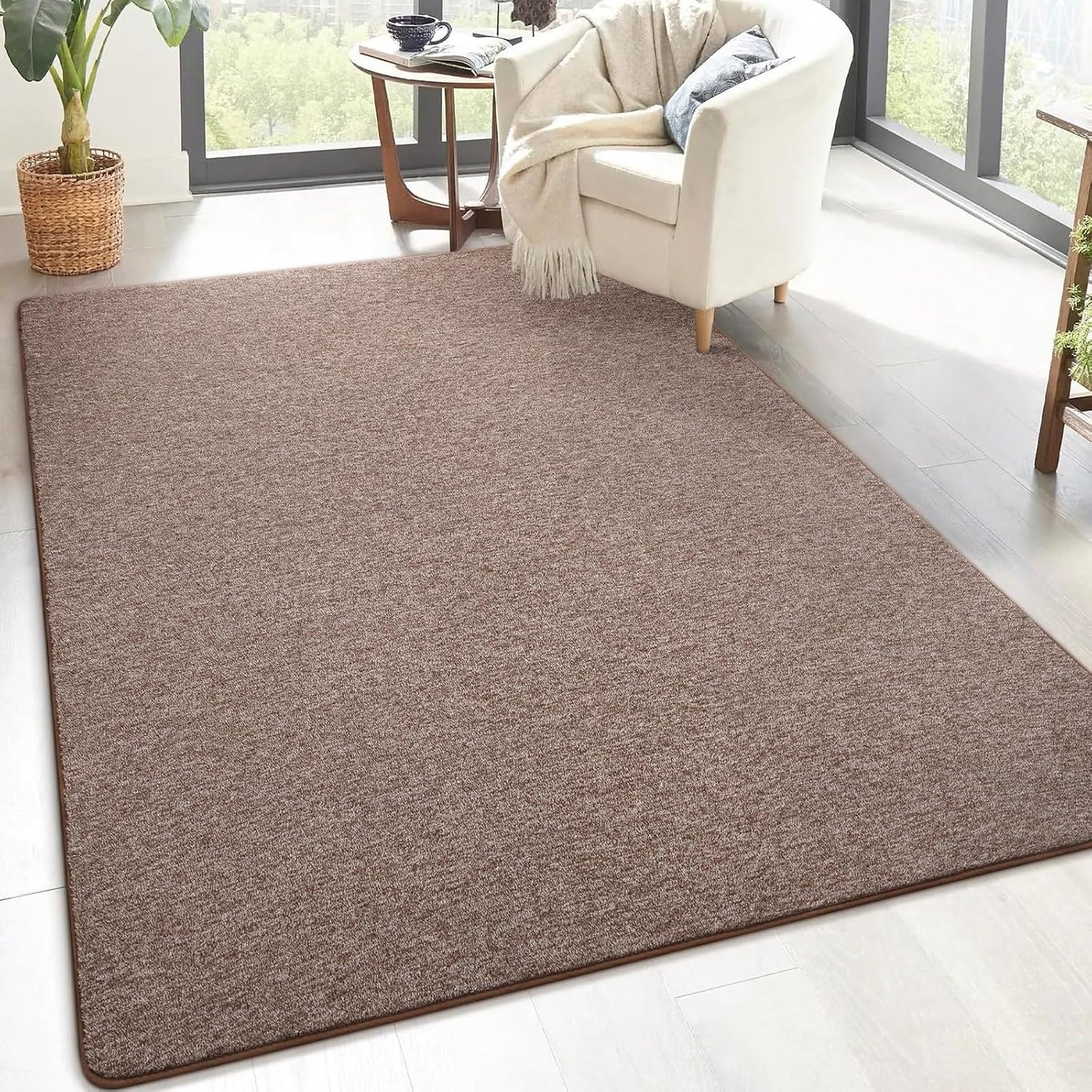 Soft Modern Memory Foam 5x8 Area Rug for Living Room Decor