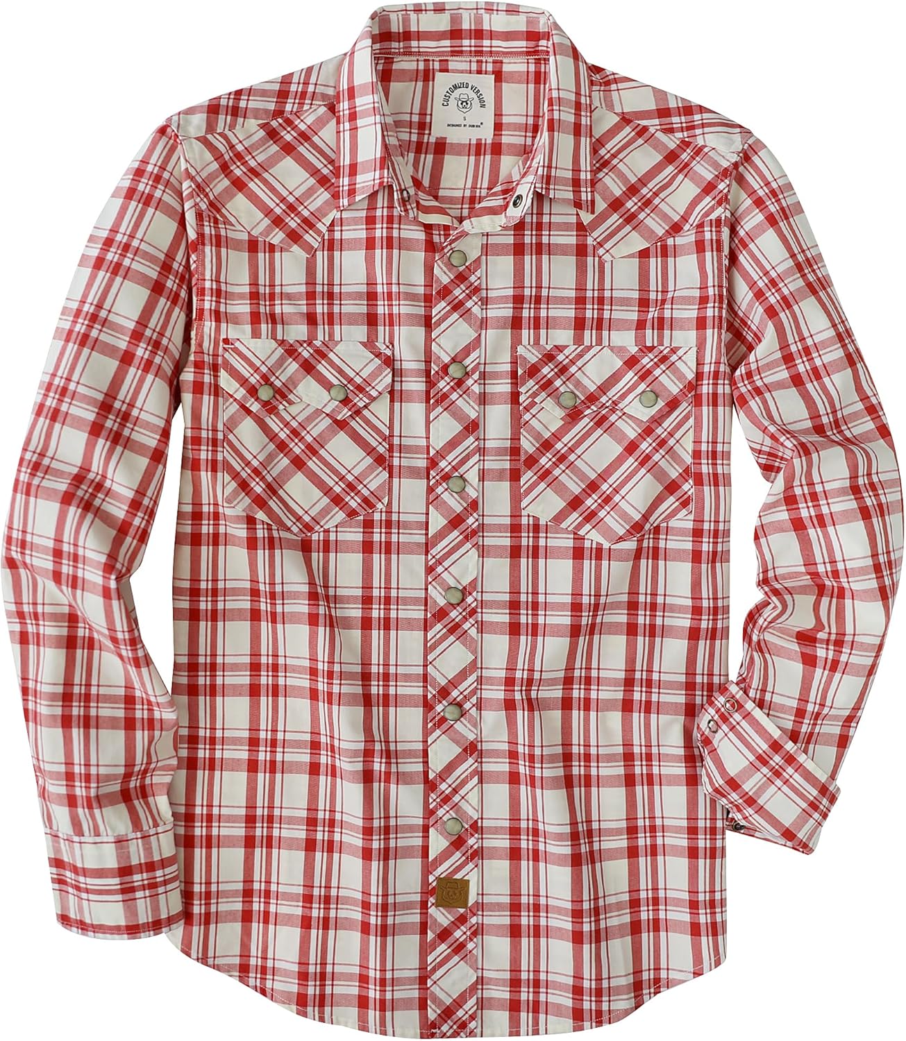 Dubinik Pearl Snap Shirts for Men: Lightweight Western Plaid