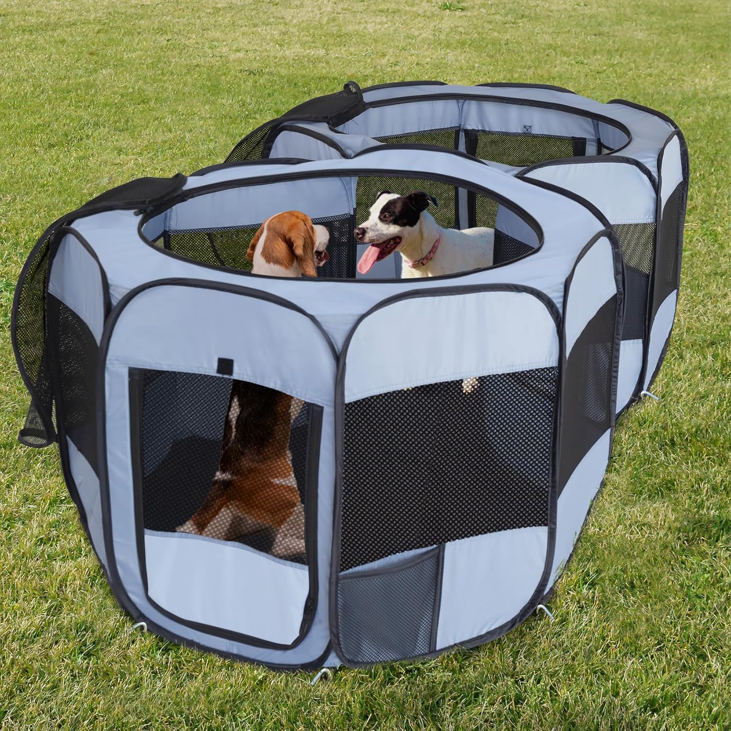 2-in-1 XLarge Pop Up Dog Playpen for Indoor and Outdoor Use