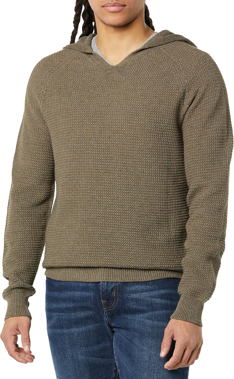 Men's 3D Textured Hoodie Pullover Sweater for Everyday Wear