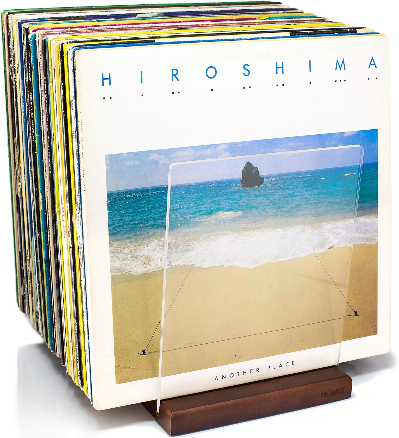 Premium Vinyl Record Storage for 60-70 LPs - Elegant Holder