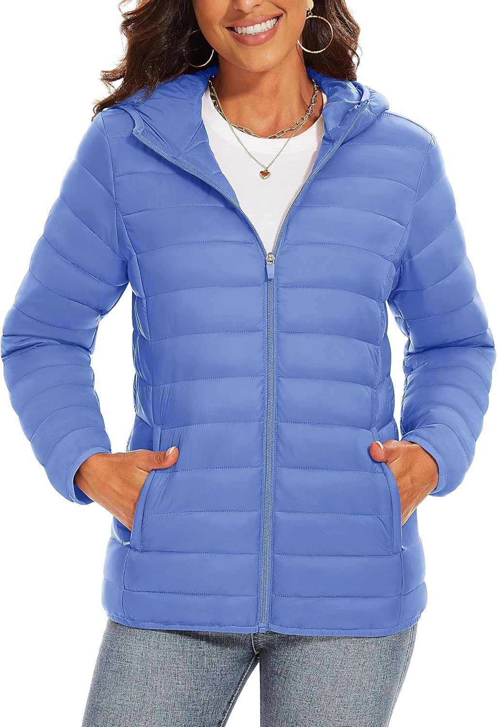 TACVASEN Women's Lightweight Puffer Jacket for Winter Activities