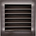 HVAC Premium 14in x 14in Aluminum Exterior Gable Louver Vent - Weather