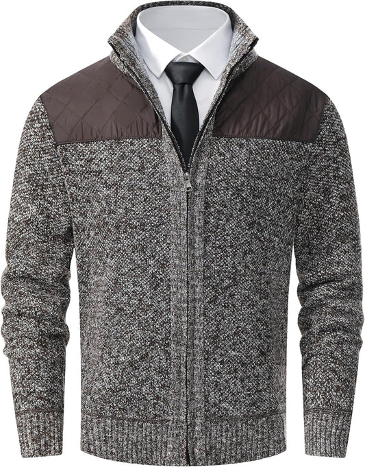 Vcansion Men's Classic Cardigan Sweater for Casual Wear