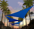 Custom Size 24ft x 24ft x 24ft Blue Triangle Shade Sail - 95% UV Block