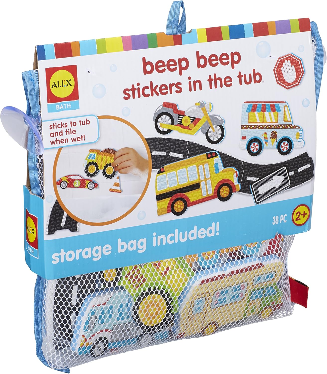 Alex Bath Beep Beep Stickers: Fun Tub Activity!