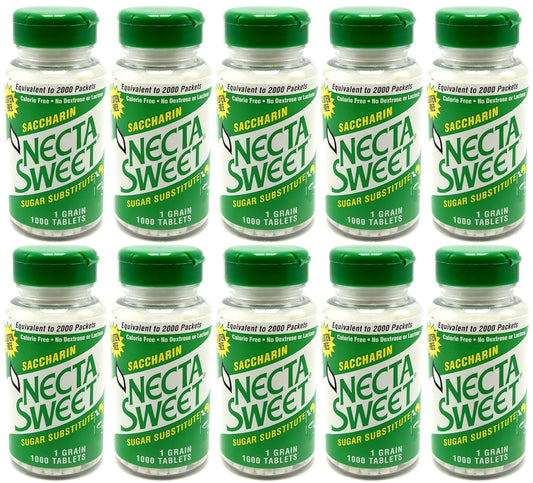 Necta Sweet Saccharin Tablets - 1000 Count for Sweetening Needs
