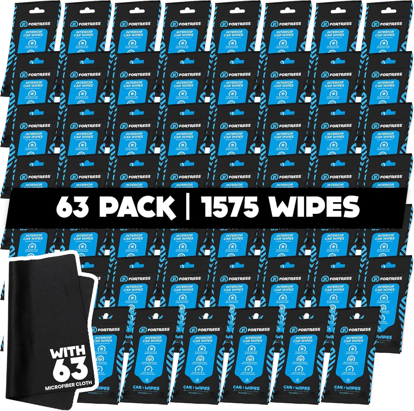 Fortress Car Interior Wipes for Effective Cleaning and Detailing